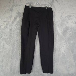 Zuda‎ Womens Leggings Pants Black Mid Rise Stretch Yoga Petites LP New